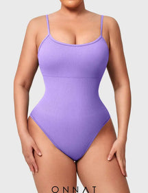 Onnat Rosi Seamless Workout Bodysuit Light Purple / S Jumpsuits