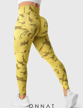 Onnat Savanna Seamless Leggings Yellow / S