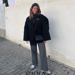 Onnat Scarf Coat Coats & Jackets