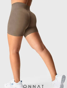 Onnat Scrunch Seamless Shorts Brown / Xs