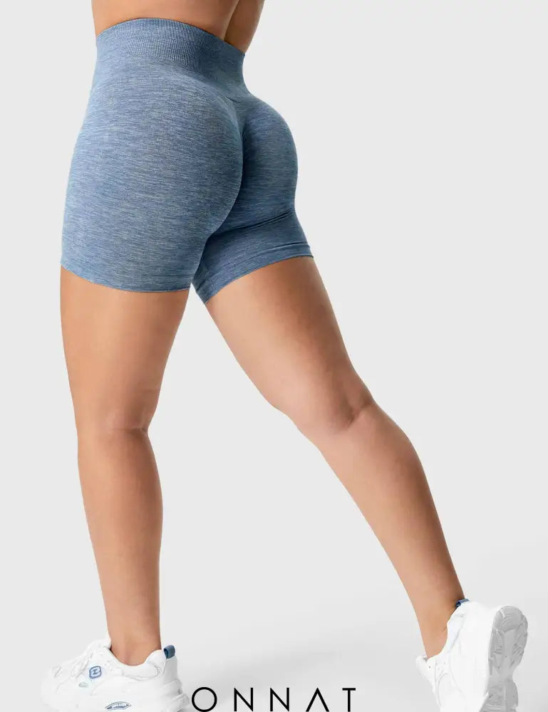 Onnat Scrunch Seamless Shorts French Blue / Xs