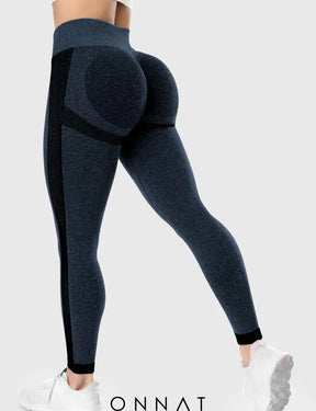 Onnat Seamless Leggings Navy Blue / S