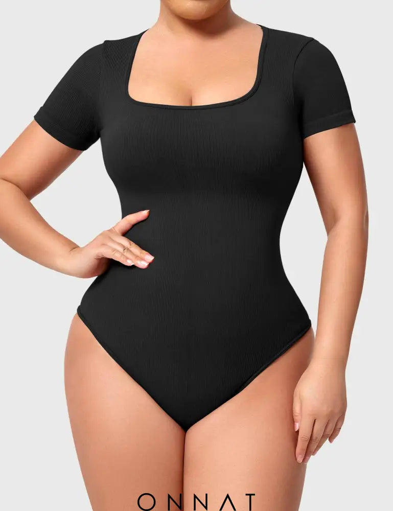 Onnat Seamless Rubi One Piece Workout Bodysuit Black / S Jumpsuits