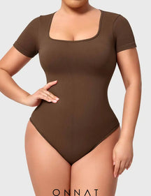 Onnat Seamless Rubi One Piece Workout Bodysuit Brown / S Jumpsuits