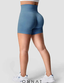 Onnat Smile Contour Seamless Shorts Blue / Xs