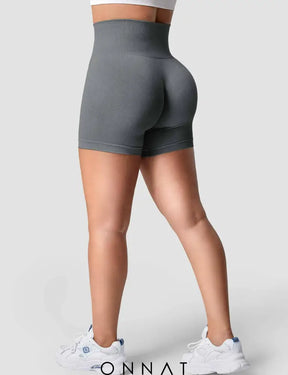 Onnat Smile Contour Seamless Shorts Grey / Xs