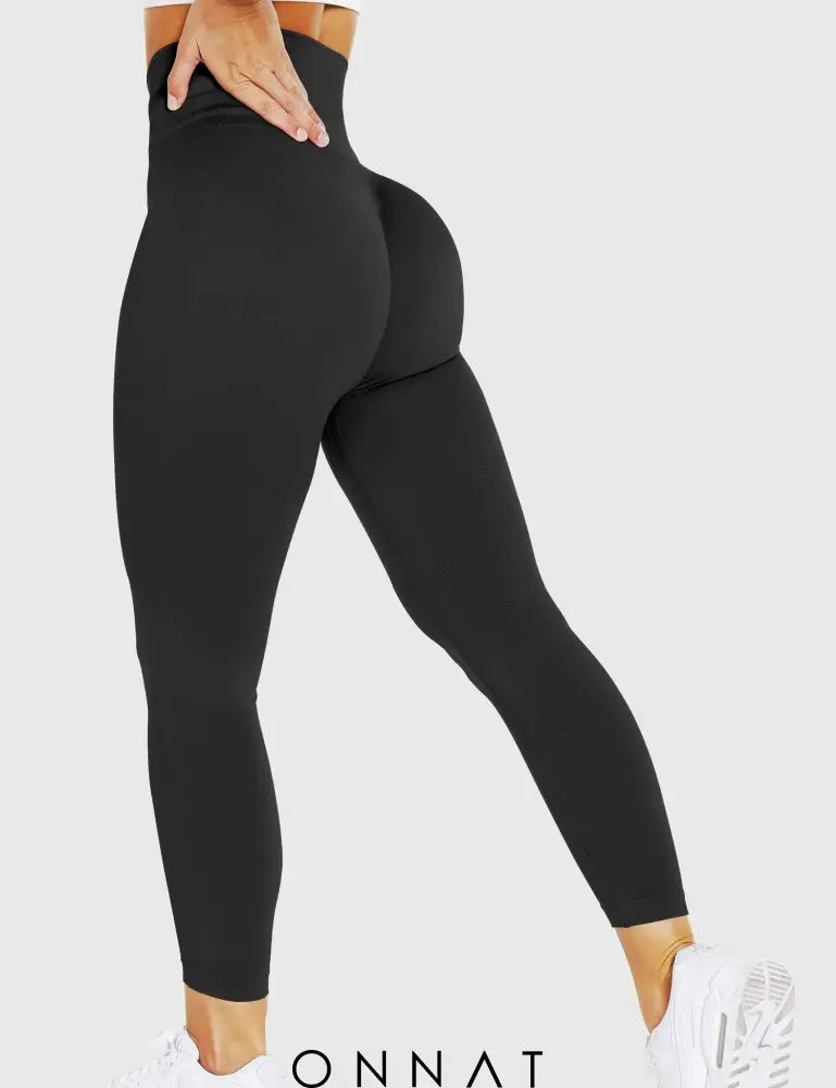 Onnat Solid Leggings Black / S