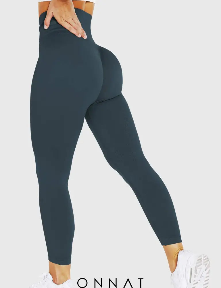 Onnat Solid Leggings Dark Green / S