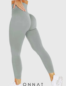 Onnat Solid Leggings Light Grey / S