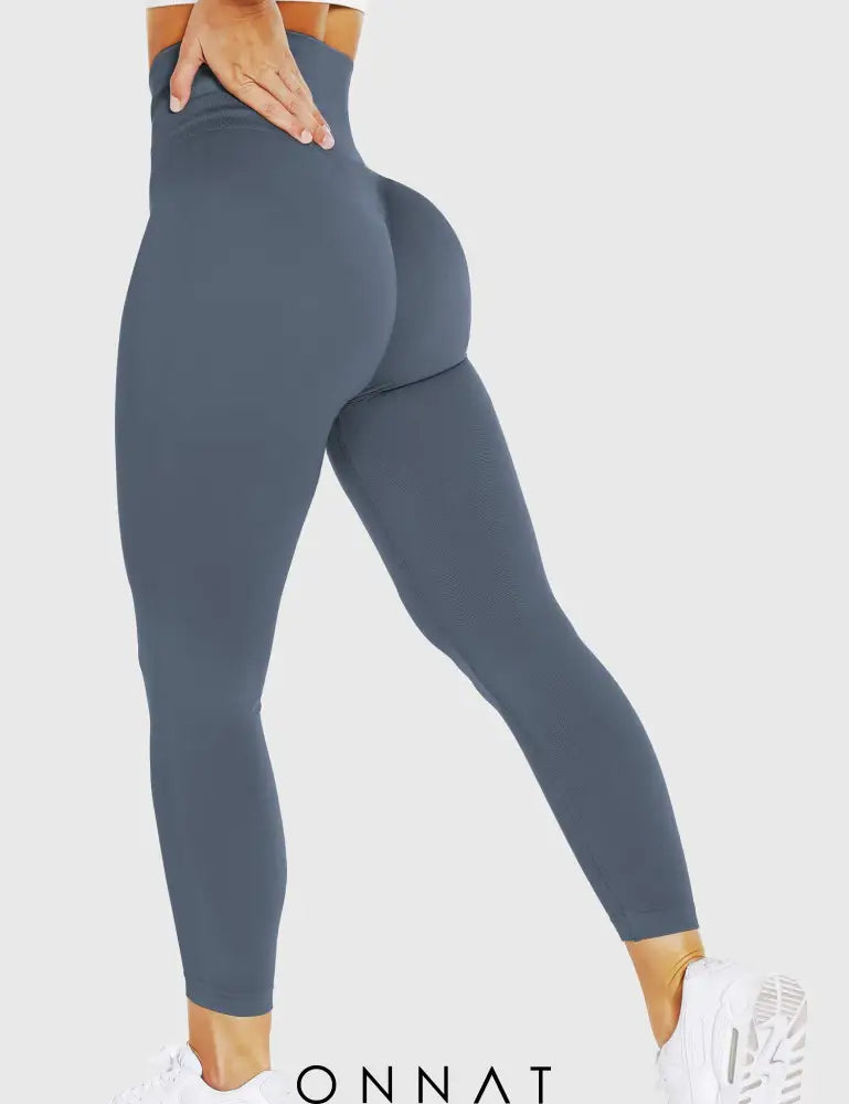 Onnat Solid Leggings Navy Blue / S