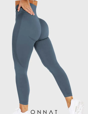 Onnat Solid Smile Contour Leggings Dark Blue / S