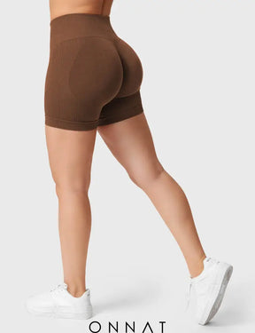 Onnat Stella Seamless Shorts Caramel Brown / S