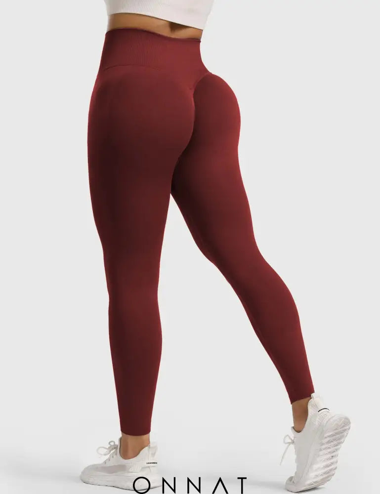 Onnat Strength Seamless Leggings Wine / S