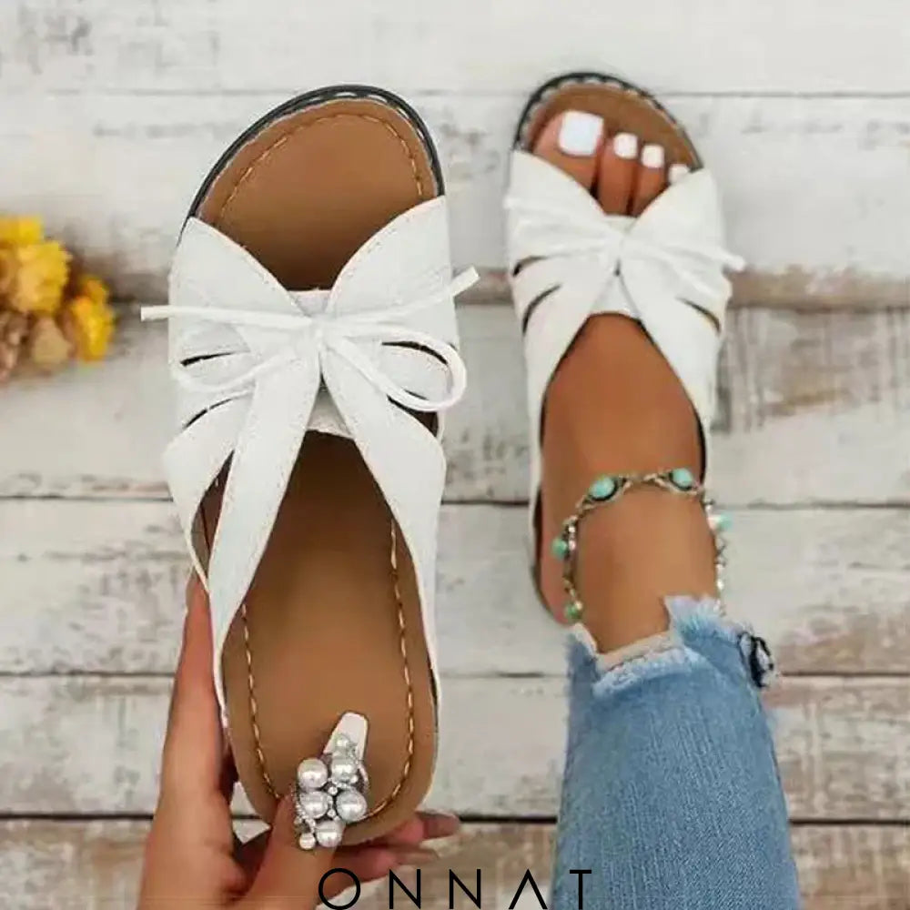 Onnat | Strik Sandalen Wit / 38 Sandals