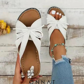 Onnat | Strik Sandalen Wit / 38 Sandals