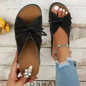 Onnat | Strik Sandalen Zwart / 38 Sandals