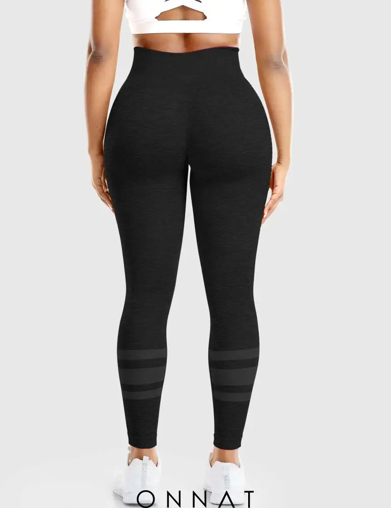 Onnat Stripe Mesh Leggings