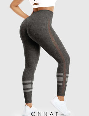 Onnat Stripe Mesh Leggings