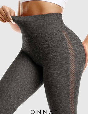 Onnat Stripe Mesh Leggings