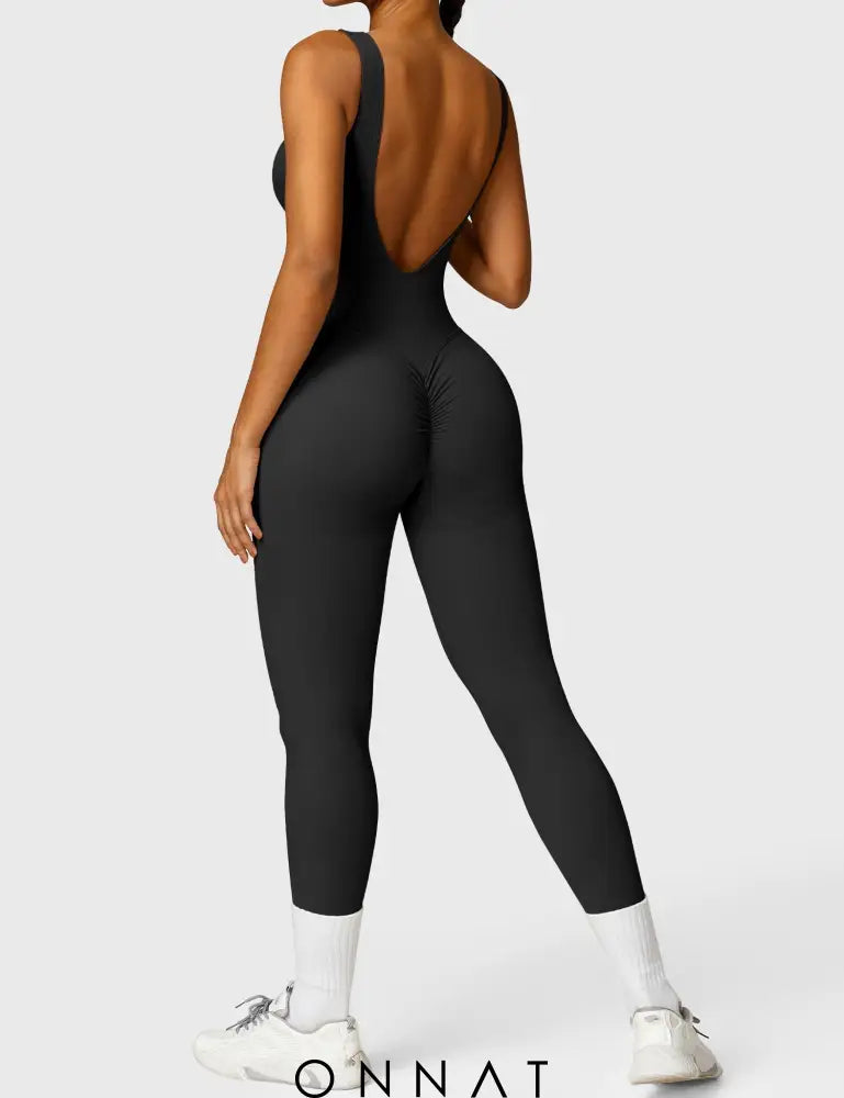 Onnat Swanky Seamless Jumpsuit / Black S Jumpsuits