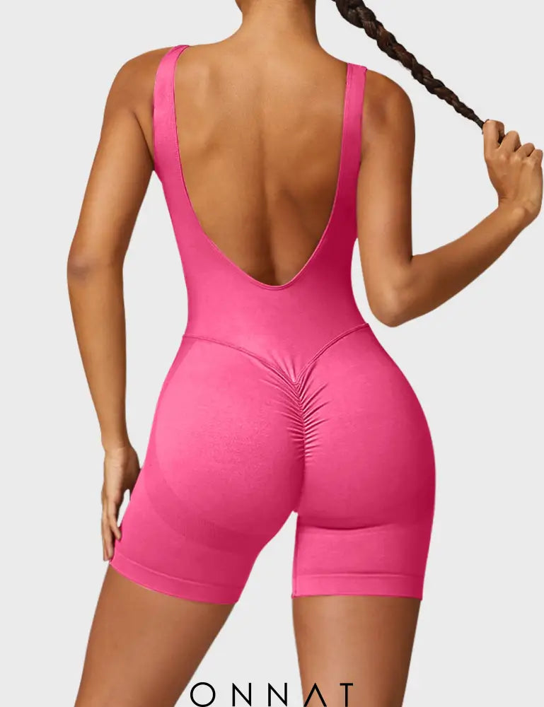 Onnat Swanky Seamless Jumpsuit Romper / Rose S Jumpsuits