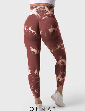 Onnat Tie Dye Seamless Leggings