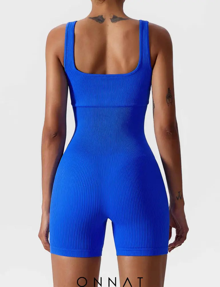 Onnat U-Neck Seamless Romper Jumpsuits