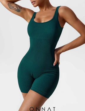 Onnat U-Neck Seamless Romper Jumpsuits