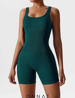 Onnat U-Neck Seamless Romper Jumpsuits