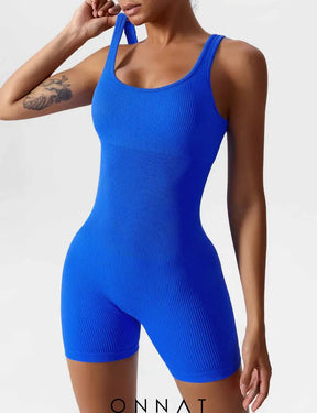 Onnat U-Neck Seamless Romper Jumpsuits