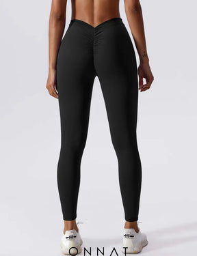 Onnat V-Back Ruched Leggings