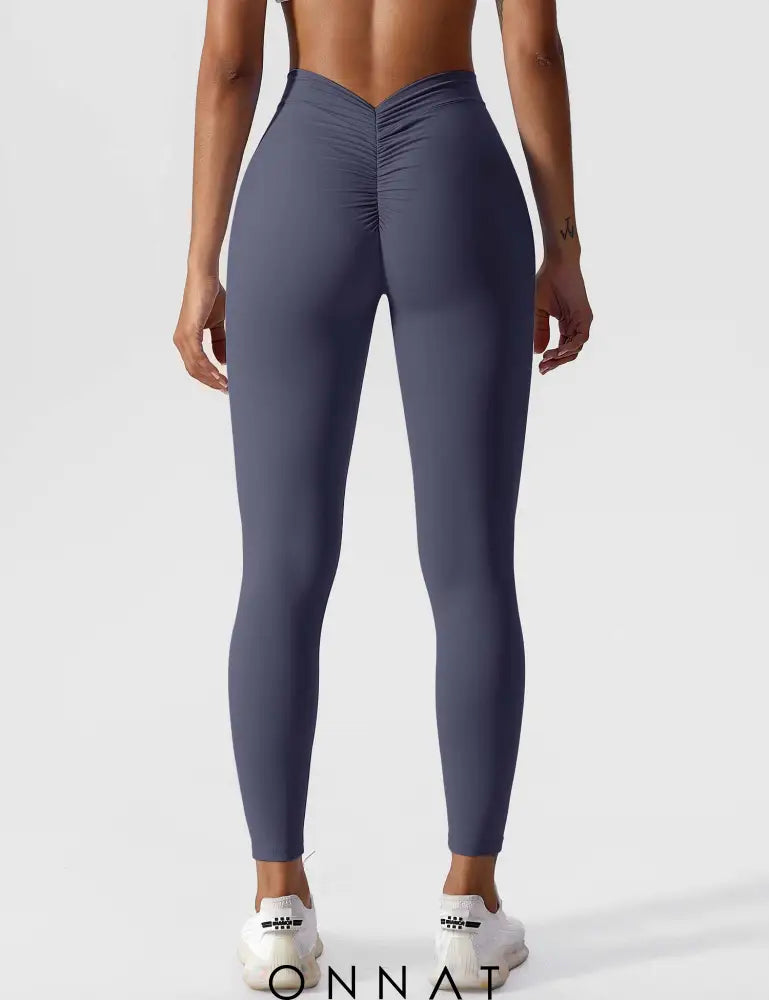 Onnat V-Back Ruched Leggings