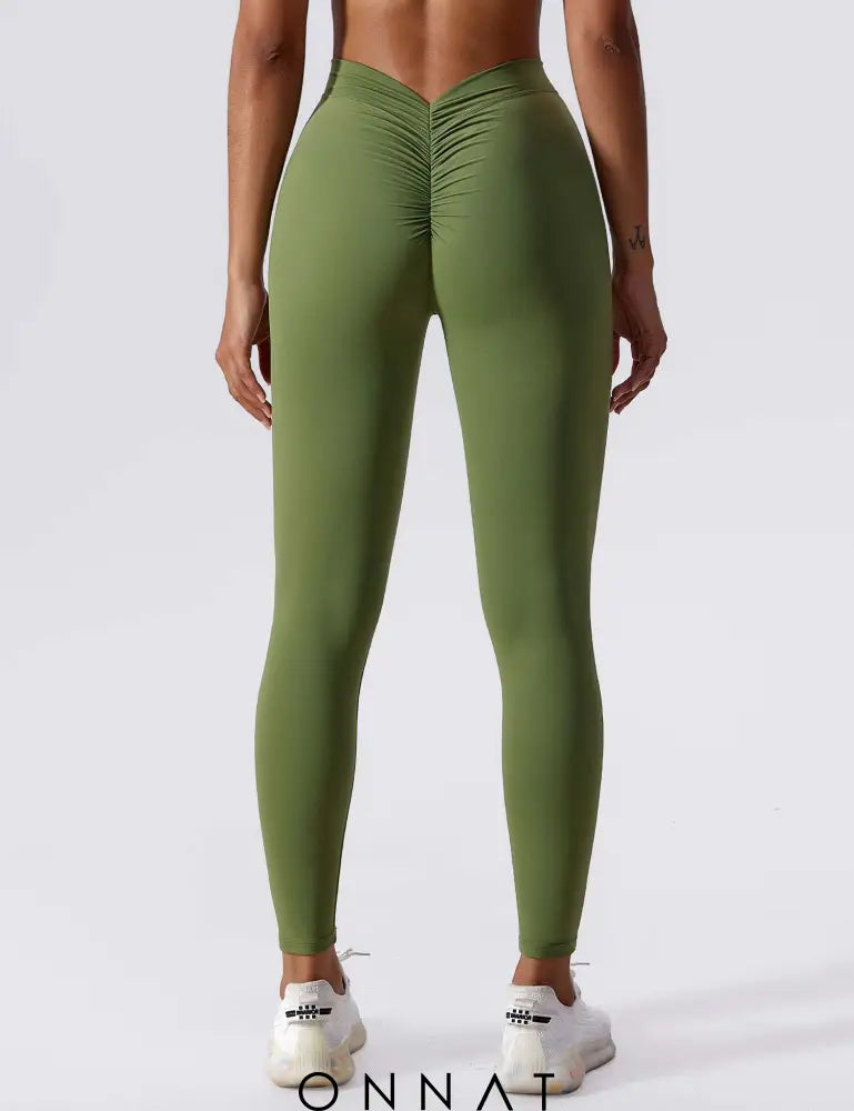 Onnat V-Back Ruched Leggings