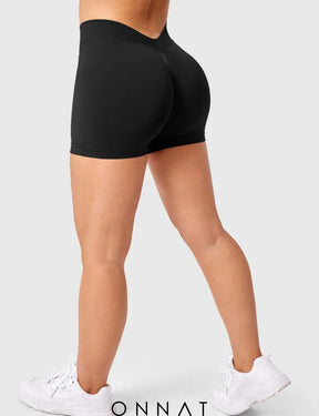 Onnat V Cross Liz Seamless Shorts 3.6’ Black / Xs