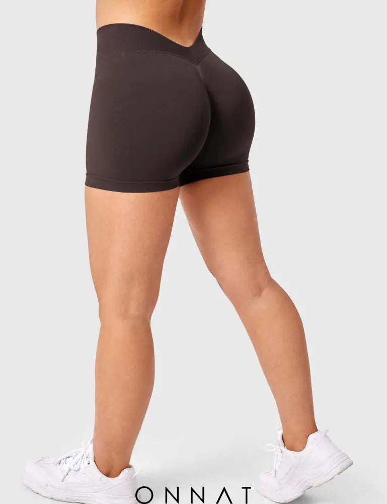 Onnat V Cross Liz Seamless Shorts 3.6’ Chocolate / Xs