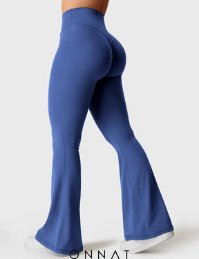 Onnat V-Waistband Kalie Flare Leggings Blue / S