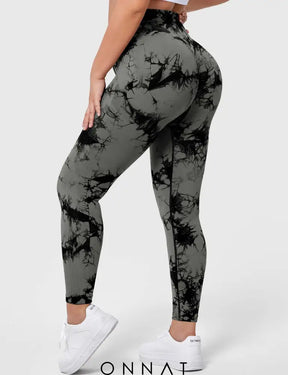 Onnat V-Waistband Tie Dye Leggings