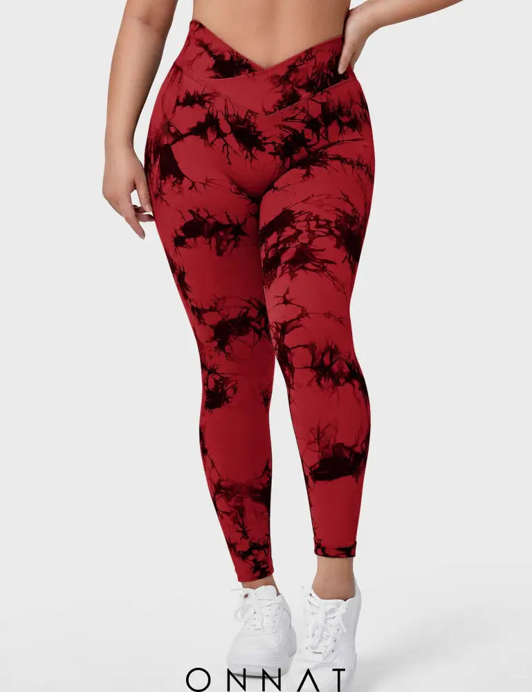 Onnat V-Waistband Tie Dye Leggings