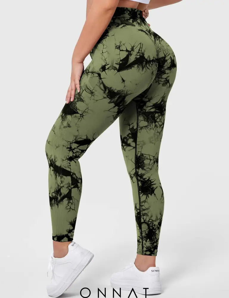 Onnat V-Waistband Tie Dye Leggings