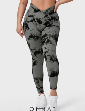 Onnat V-Waistband Tie Dye Leggings