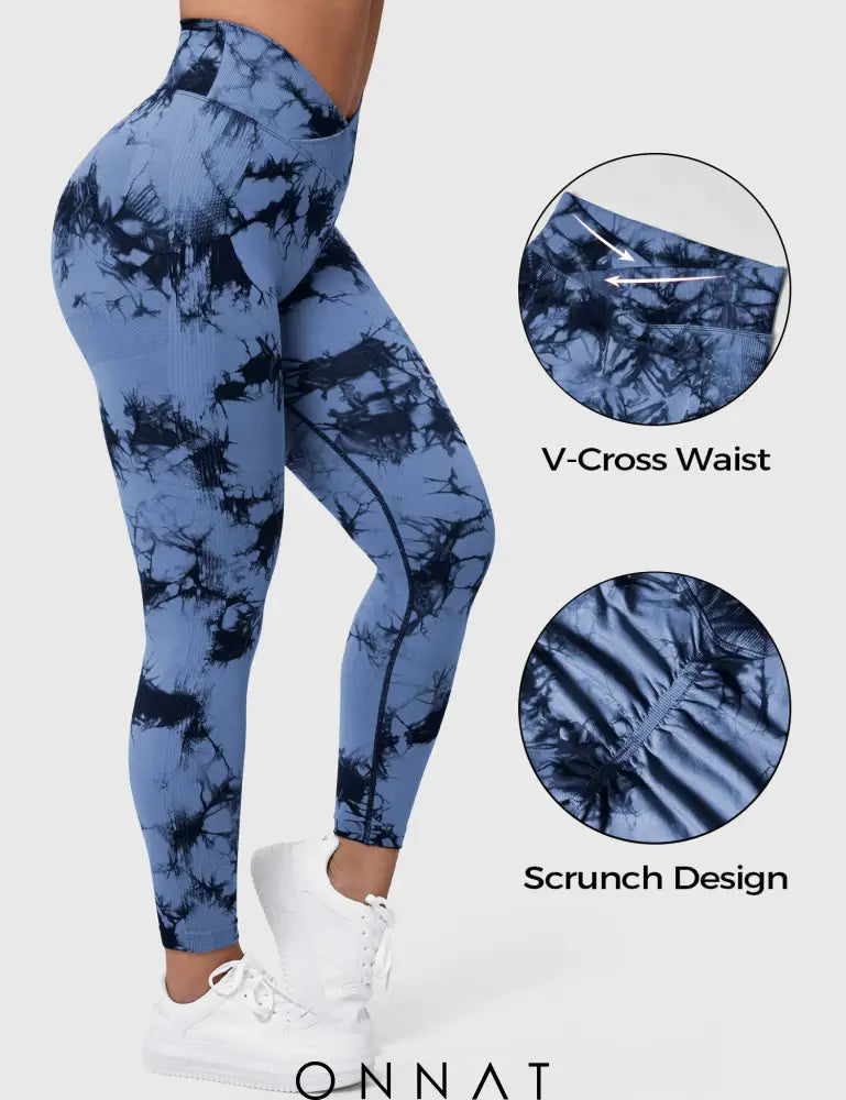 Onnat V-Waistband Tie Dye Leggings