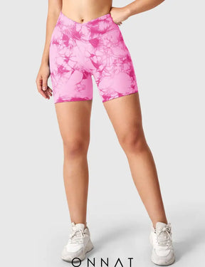 Onnat V-Waistband Tie Dye Shorts