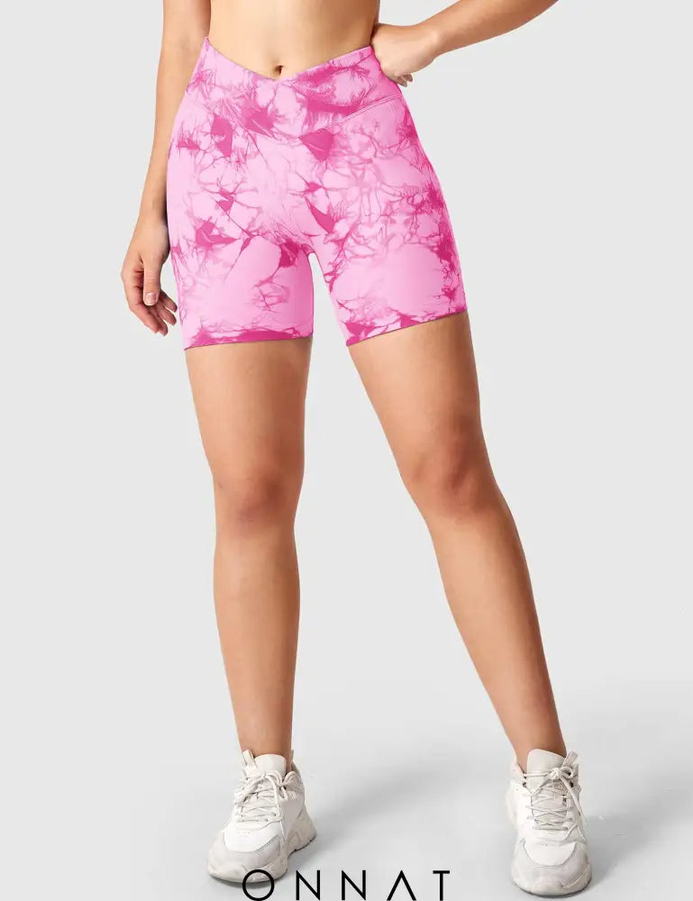 Onnat V-Waistband Tie Dye Shorts