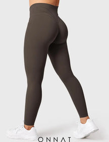 Onnat V-Waistband Workout Leggings Coffee / S