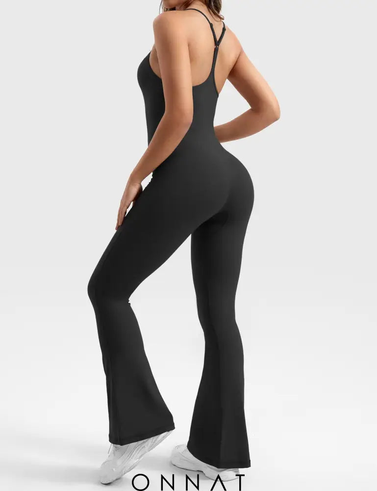 Onnat Vais Flared Jumpsuit Black / S Jumpsuits