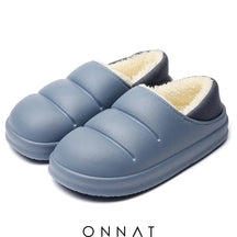 Onnat Waterproof Plush Winter Slippers Blue / 36-37 Shoes