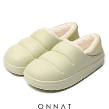 Onnat Waterproof Plush Winter Slippers Green / 36-37 Shoes