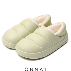 Onnat Waterproof Plush Winter Slippers Green / 36-37 Shoes