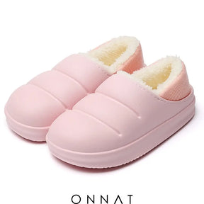 Onnat Waterproof Plush Winter Slippers Pink / 36-37 Shoes