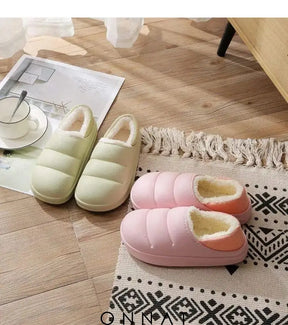 Onnat Waterproof Plush Winter Slippers Shoes